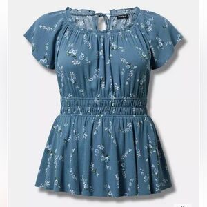 Torrid Babydoll Gauze Washable Top NWT 2X